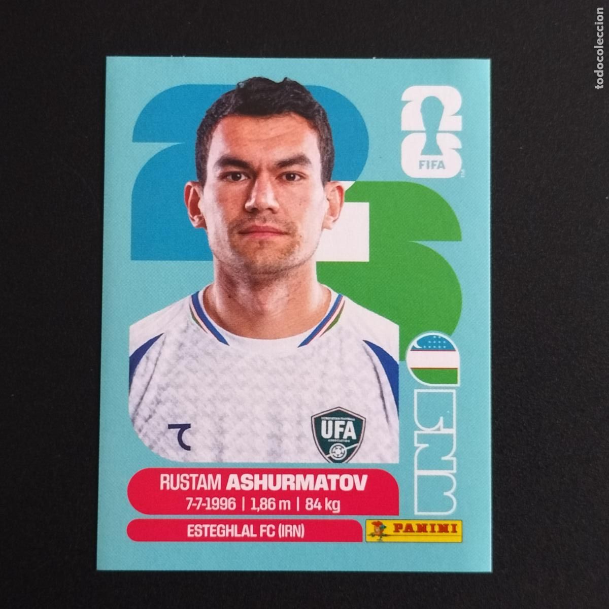 Cromos de F&uacute;tbol: UZB 7 RUSTAM ASHURMATOV UZBEKISTAN CROMOS STICKER MUNDIAL 26 2026 FIFA WORLD CUP PANINI