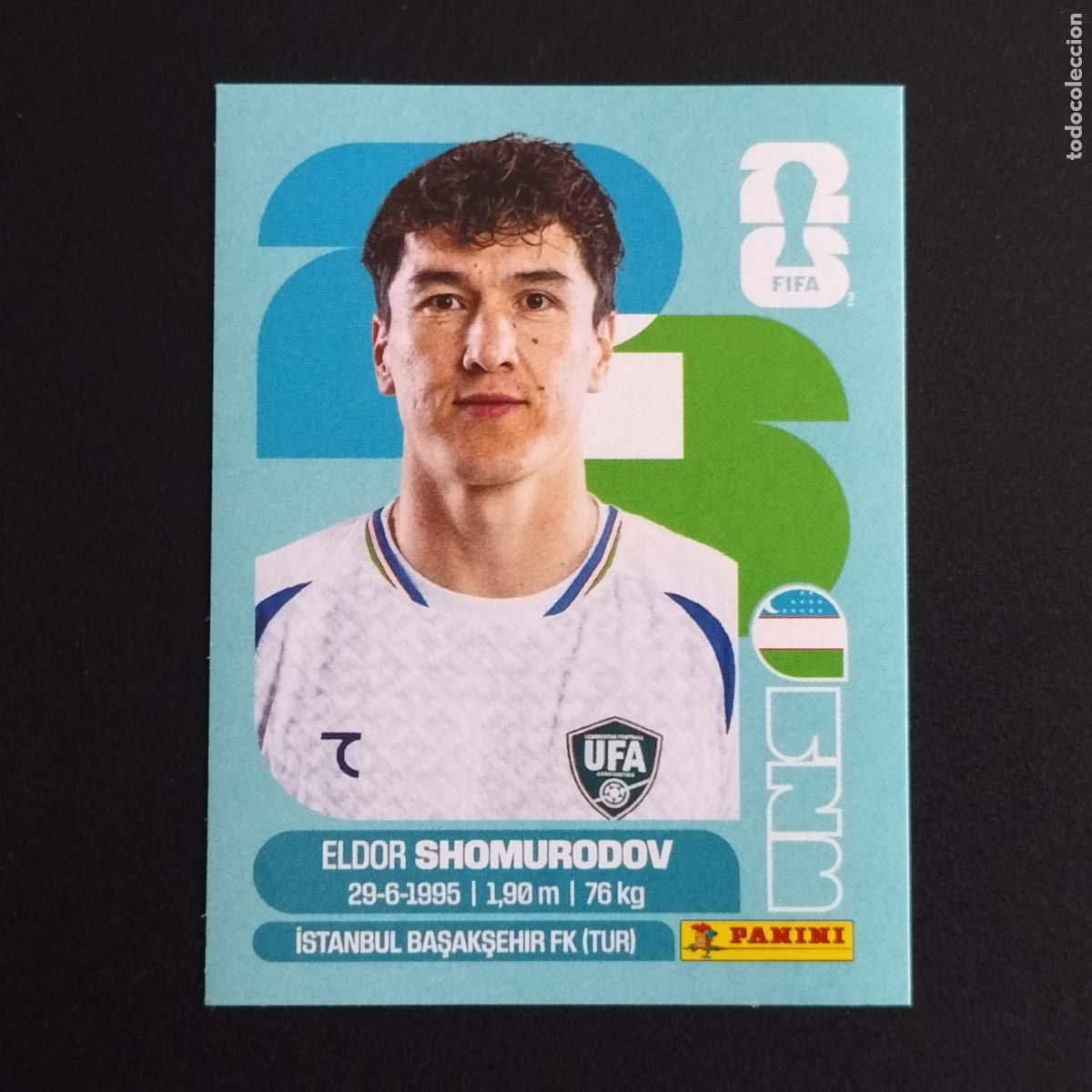 Cromos de F&uacute;tbol: UZB 16 ELDOR SHOMURODOV UZBEKISTAN CROMOS STICKER MUNDIAL 26 2026 FIFA WORLD CUP PANINI