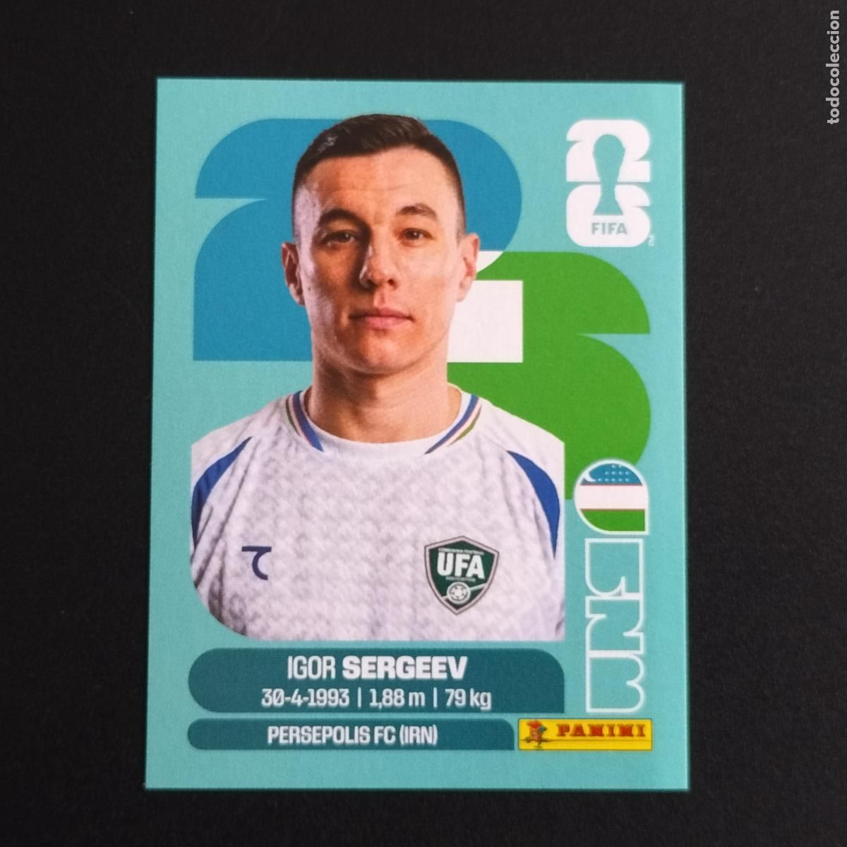 Cromos de F&uacute;tbol: UZB 19 IGOR SERGEEV UZBEKISTAN CROMOS STICKER MUNDIAL 26 2026 FIFA WORLD CUP PANINI