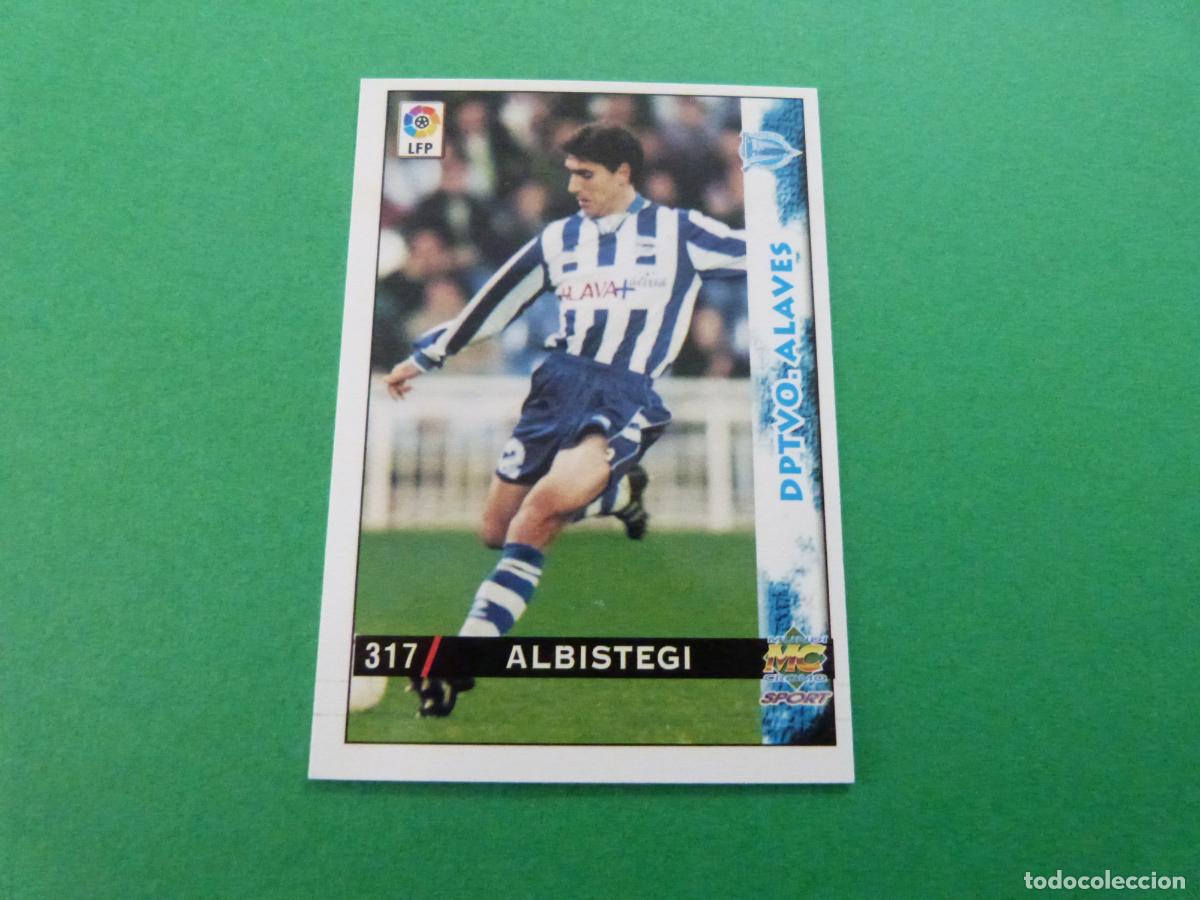 Cromos de F&uacute;tbol: TRADING CARD FUTBOL ALBISTEGUI DEPORTIVO ALAVES N&ordm; 317 LIGA MUNDICROMO 1998-1999/98-99
