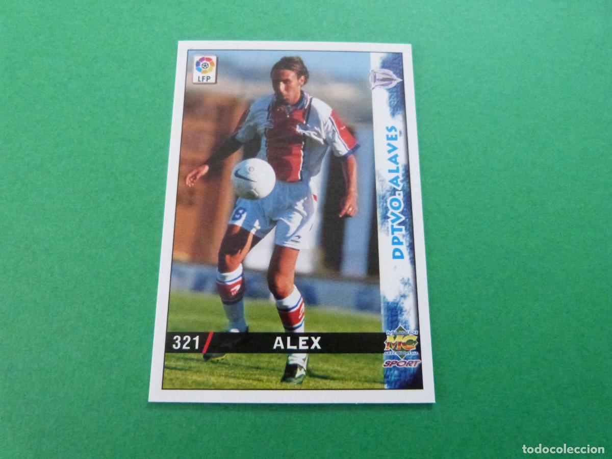Cromos de Futebol: TRADING CARD FUTBOL ALEX DEPORTIVO ALAVES N&ordm; 321 LIGA MUNDICROMO 1998-1999/98-99