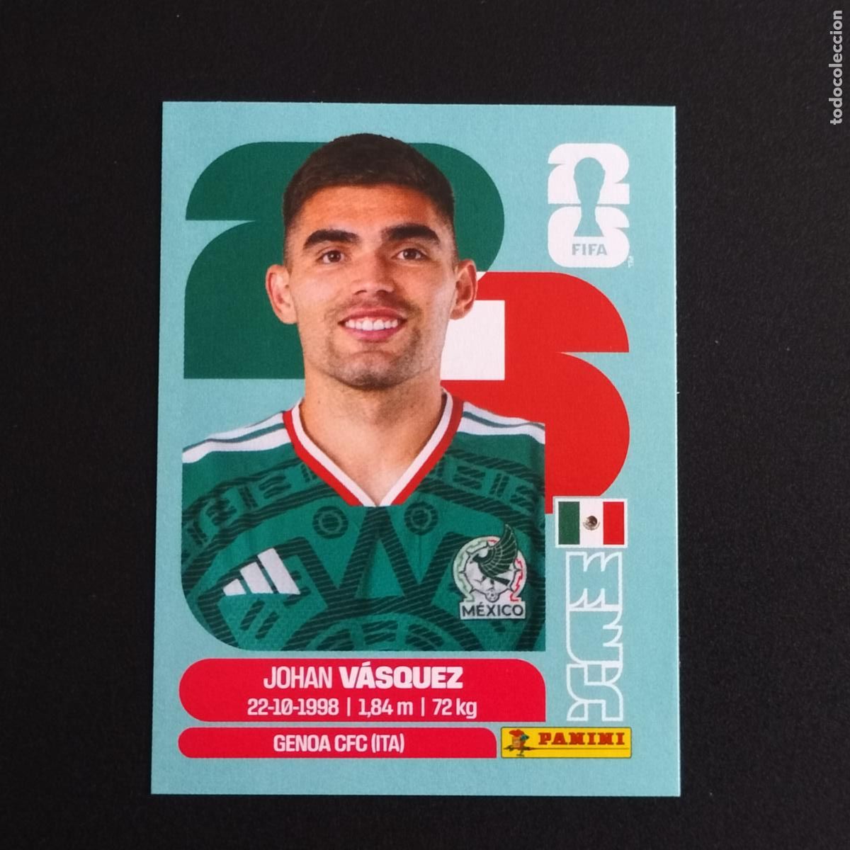 Figurine di Calcio: MEX 3 JOHAN VASQUEZ MEXICO CROMOS STICKER MUNDIAL 26 2026 FIFA WORLD CUP PANINI