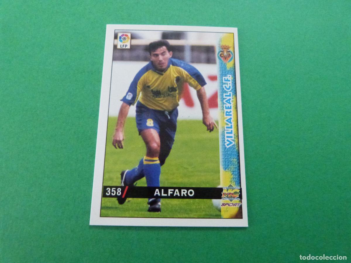 Figurine di Calcio: TRADING CARD FUTBOL ALFARO VILLARREAL C.F. N&ordm; 358 LIGA MUNDICROMO 1998-1999/98-99