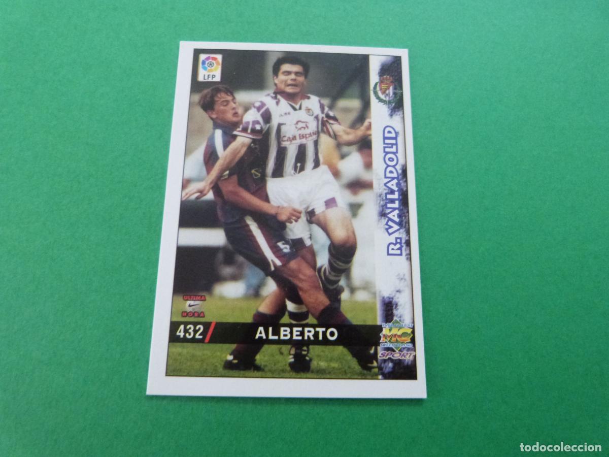 Cromos de F&uacute;tbol: TRADING CARD FUTBOL ALBERTO REAL VALLADOLID C.F. N&ordm; 432 UH LIGA MUNDICROMO 1998-1999/98-99