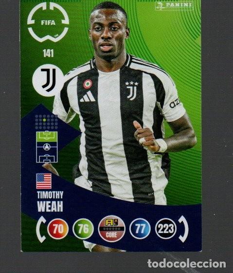Cromos de F&uacute;tbol: CROMO DE XL ADRENALYN Y PANINI DE TIMOTHY WEAH N&ordm; 141