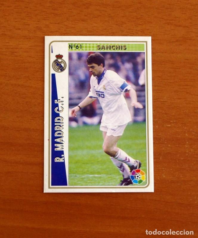Cromos de f&uacute;tbol: Real Madrid -N&ordm; 61 Sanchis -Mundicromo Las Fichas de la Liga 1994-1995-94-95