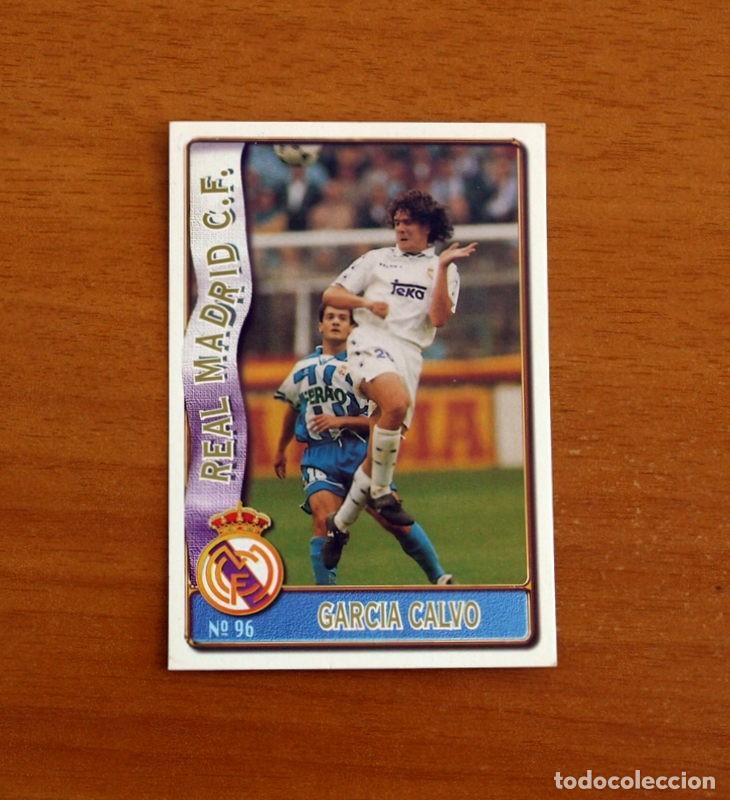 Football Stickers: Real Madrid -N&ordm; 96 Garc&iacute;a Calvo -Mundicromo Las Fichas de la Liga de F&uacute;tbol 1996-1997-96-97