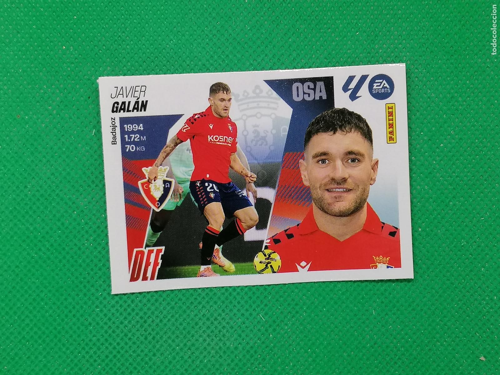 Football Stickers: 24 JAVIER GALAN OSASUNA MERCADO INVIERNO ⚽ PANINI LIGA ESTE 25 26 2025 2026 ⚽