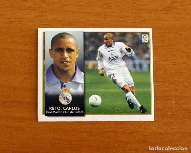 Cromos de F&uacute;tbol: Real Madrid - Roberto Carlos - Ediciones Este Liga 1998-1999, 98-99 - Nunca Pegado