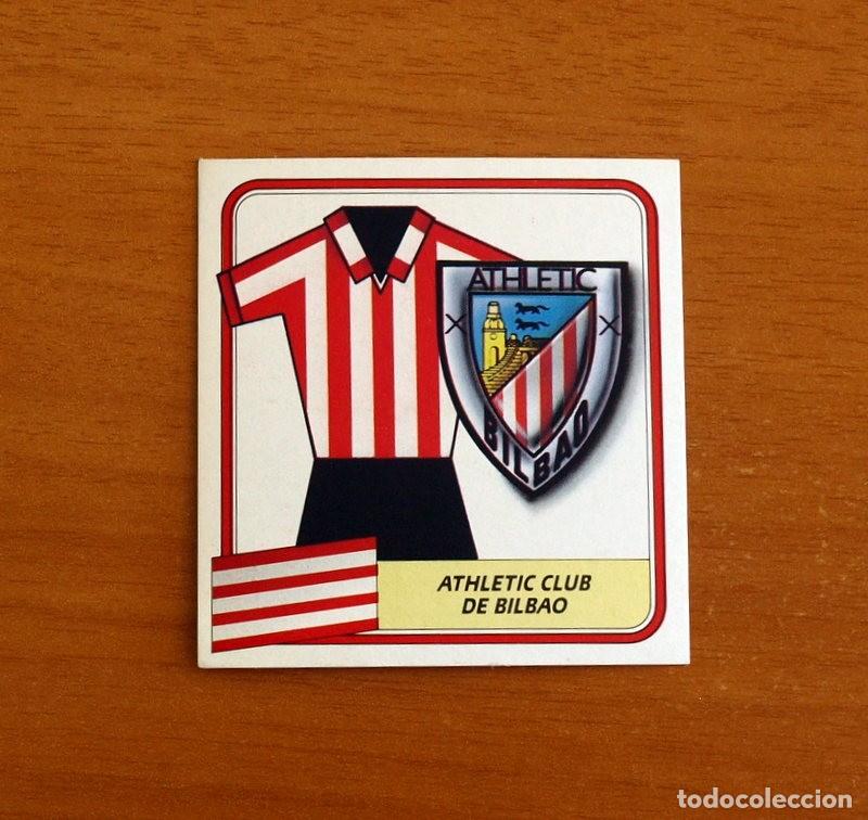 Cromos de F&uacute;tbol: Athletic de Bilbao - Escudo y Uniforme - Ediciones Este Liga 1989-1990, 89-90 - Nunca pegado