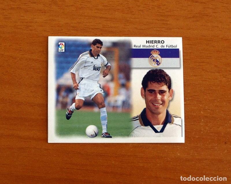 Cromos de F&uacute;tbol: Real Madrid - Hierro - Ediciones Este Liga 1999-2000, 99-00 - Nunca Pegado