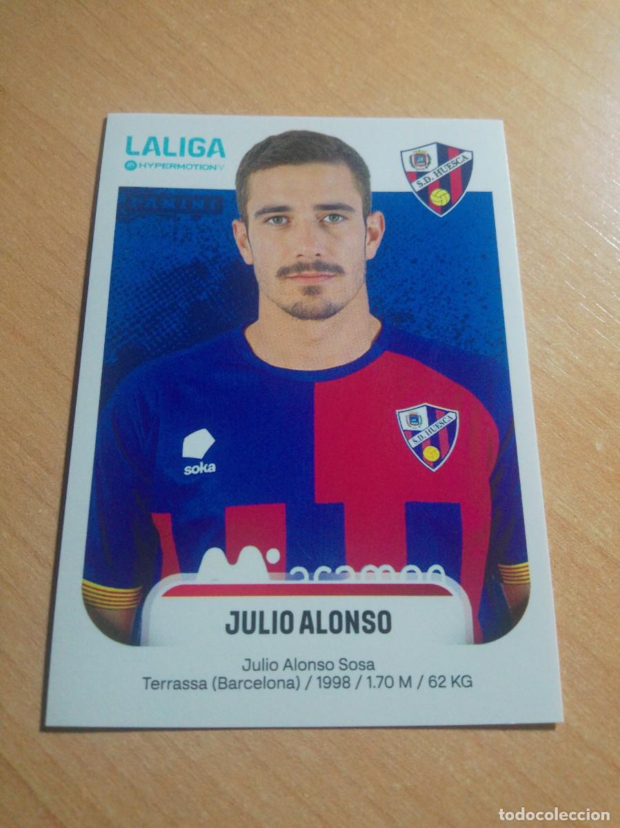 Cromos de f&uacute;tbol: 239 JULIO ALONSO DEL HUESCA 2&ordf; DIVISION HYPERMOTION 25 26 PANINI 2025 2026 NUEVO