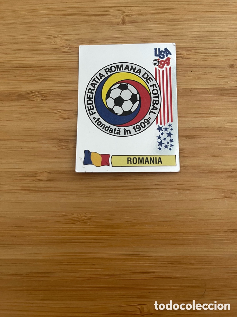 Cromos de F&uacute;tbol: ESCUDO 77 RUMANIA MUNDIAL ESTADOS UNIDOS 94 USA 1994 PANINI NUEVO SIN PEGAR