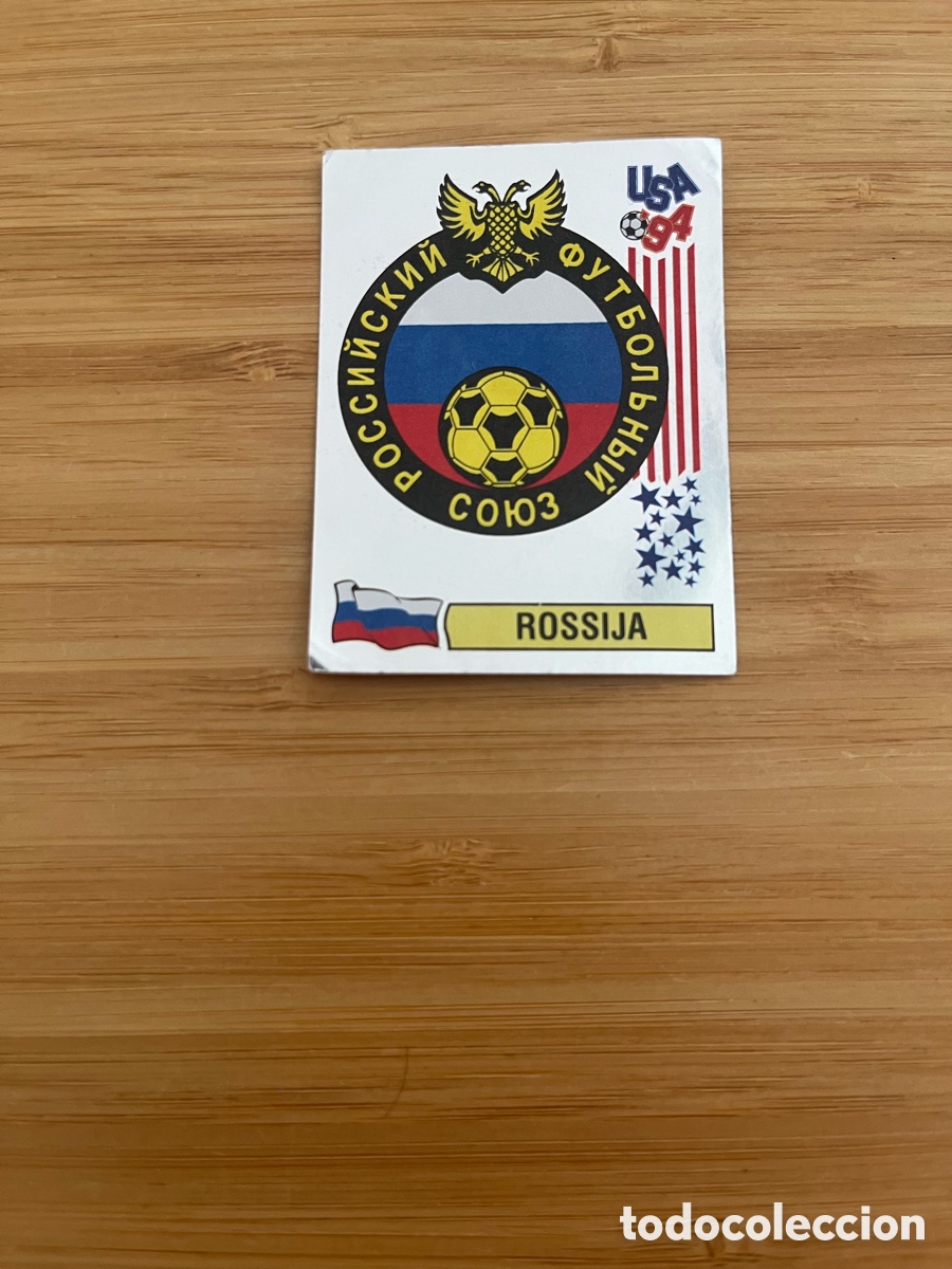 Figurine di Calcio: ESCUDO 115 RUSIA ROSSIJA MUNDIAL ESTADOS UNIDOS 94 USA 1994 PANINI NUEVO SIN PEGAR