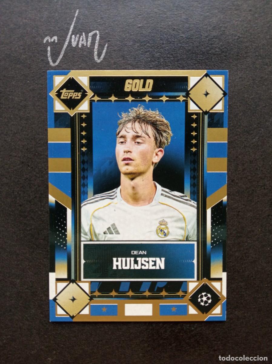 Cromos de F&uacute;tbol: GOLD DEAN HUIJSEN REAL MADRID ESPA&Ntilde;A ⚽ TOPPS &reg; GOLD UCC UEFA CLUB COMPETITIONS 2025 2026 25 26 NUEVO