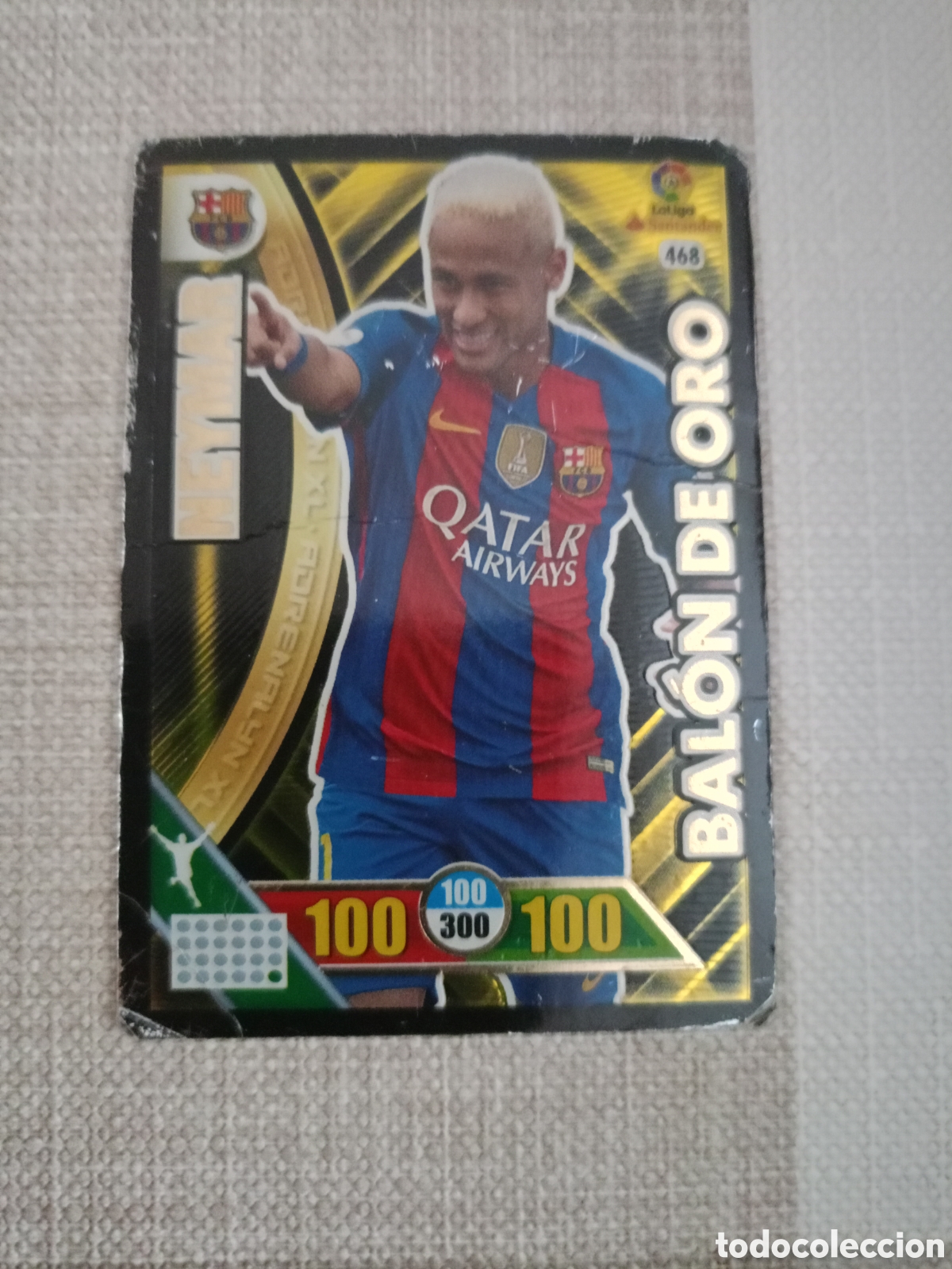 Fu&szlig;ball-Sticker: # Bal&oacute;n de oro 468 NEYMAR Adrenalyn 2016-17