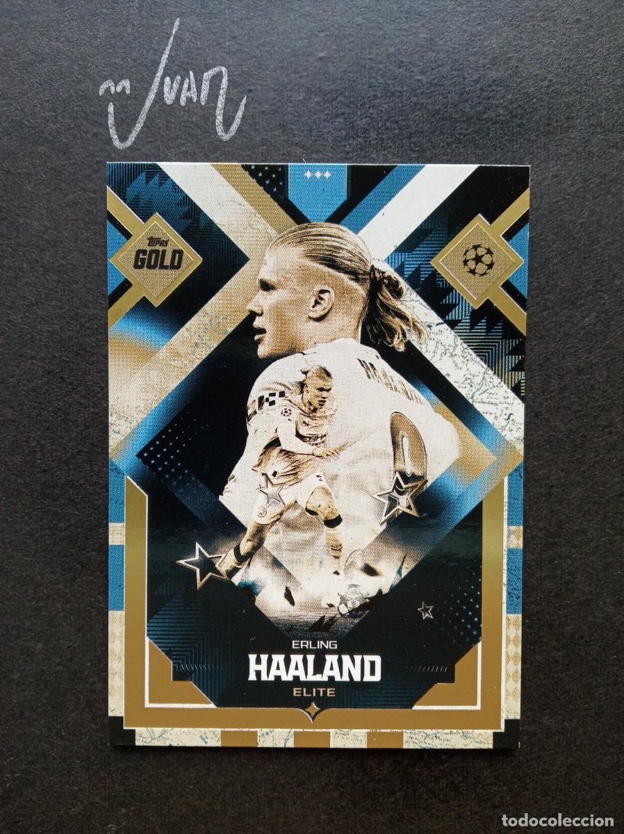 Fu&szlig;ball-Sticker: ELITE HAALAND MANCHESTER CITY NORUEGA ⚽ TOPPS &reg; GOLD UEFA CLUB COMPETITIONS 2025 2026 25 26 NUEVO