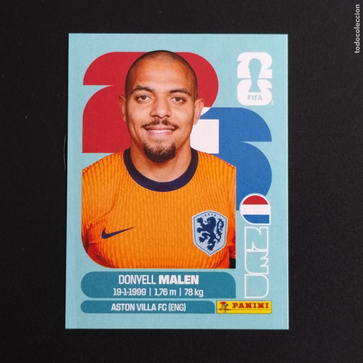 Fu&szlig;ball-Sticker: NED 18 DONYELL MALEN HOLANDA NETHERLANDS CROMOS STICKER MUNDIAL 26 2026 FIFA WORLD CUP PANINI