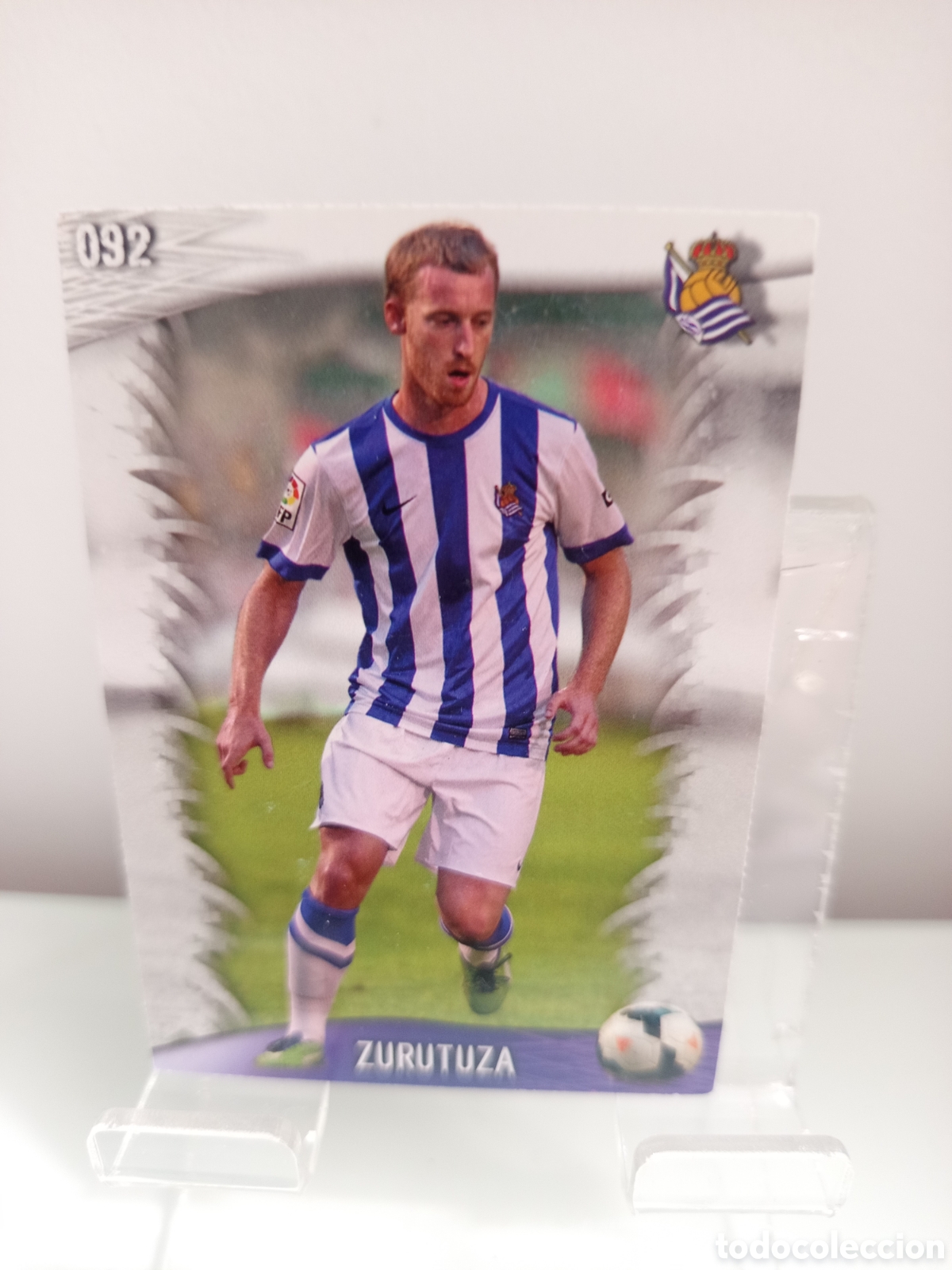 Cromos de Futebol: ❇️ CROMO CARD ⚽ ZURUTUZA REAL SOCIEDAD 92 FICHAS LIGA QUIZ GAME 2014 13 14 2013 2014 MUNDICROMO ❇️