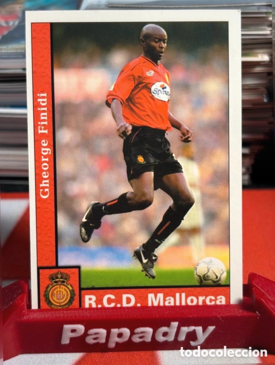 Fu&szlig;ball-Sticker: Finidi Mallorca Mundicromo Las Fichas De La Liga 2001/2002