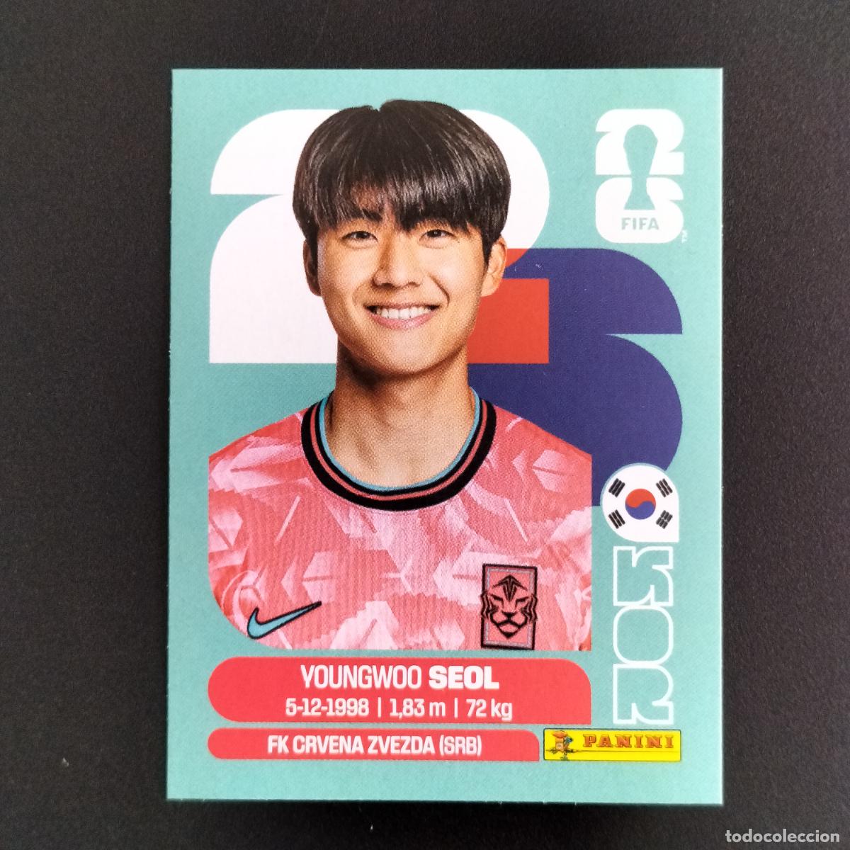 Fu&szlig;ball-Sticker: KOR 6 YOUNGWOO SEOL COREA DEL SUR CROMOS STICKER MUNDIAL 26 2026 FIFA WORLD CUP PANINI