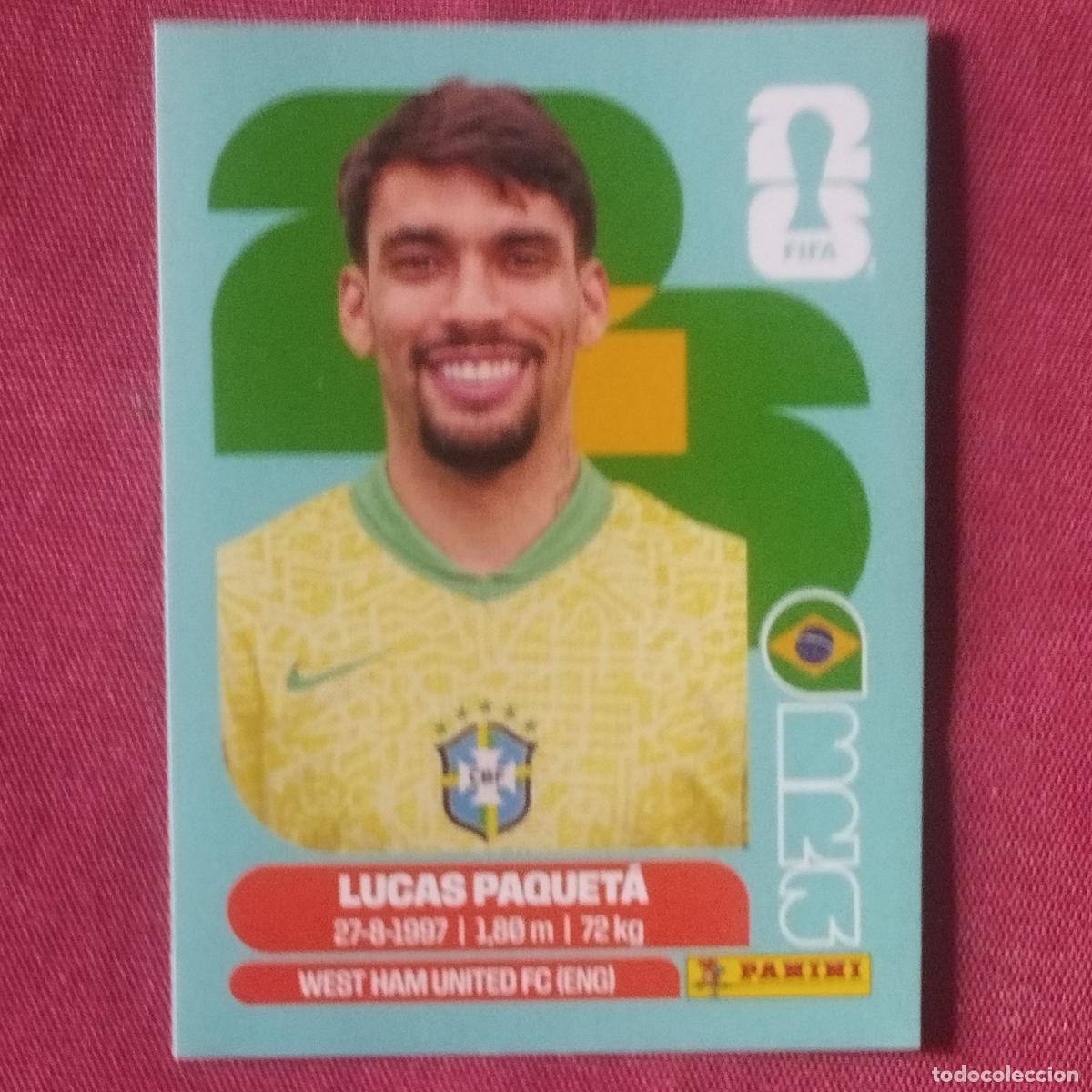 Cromos de F&uacute;tbol: LUCAS PAQUETA - BRASIL - BRA 9 - MUNDIAL DE FUTBOL - FIFA WORLD CUP - 2026
