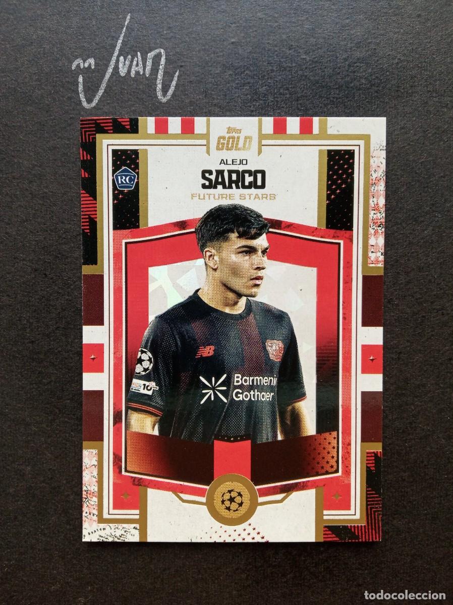 Cromos de F&uacute;tbol: FUTURE STARS ROOKIE ALEJO SARCO BAYER LEVERKUSEN ARGENTINA ⚽ TOPPS &reg; GOLD UCC UEFA 2025 2026 25 26