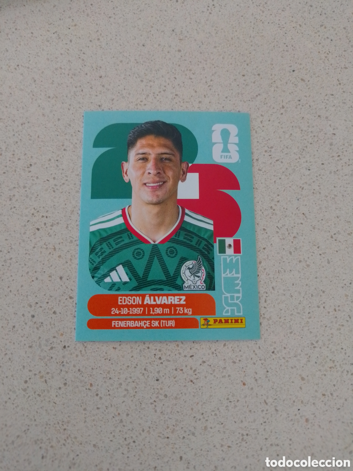 Fu&szlig;ball-Sticker: CROMO NUMERO 10 ALVAREZ MEXICO. MUNDIAL 2026. PANINI.