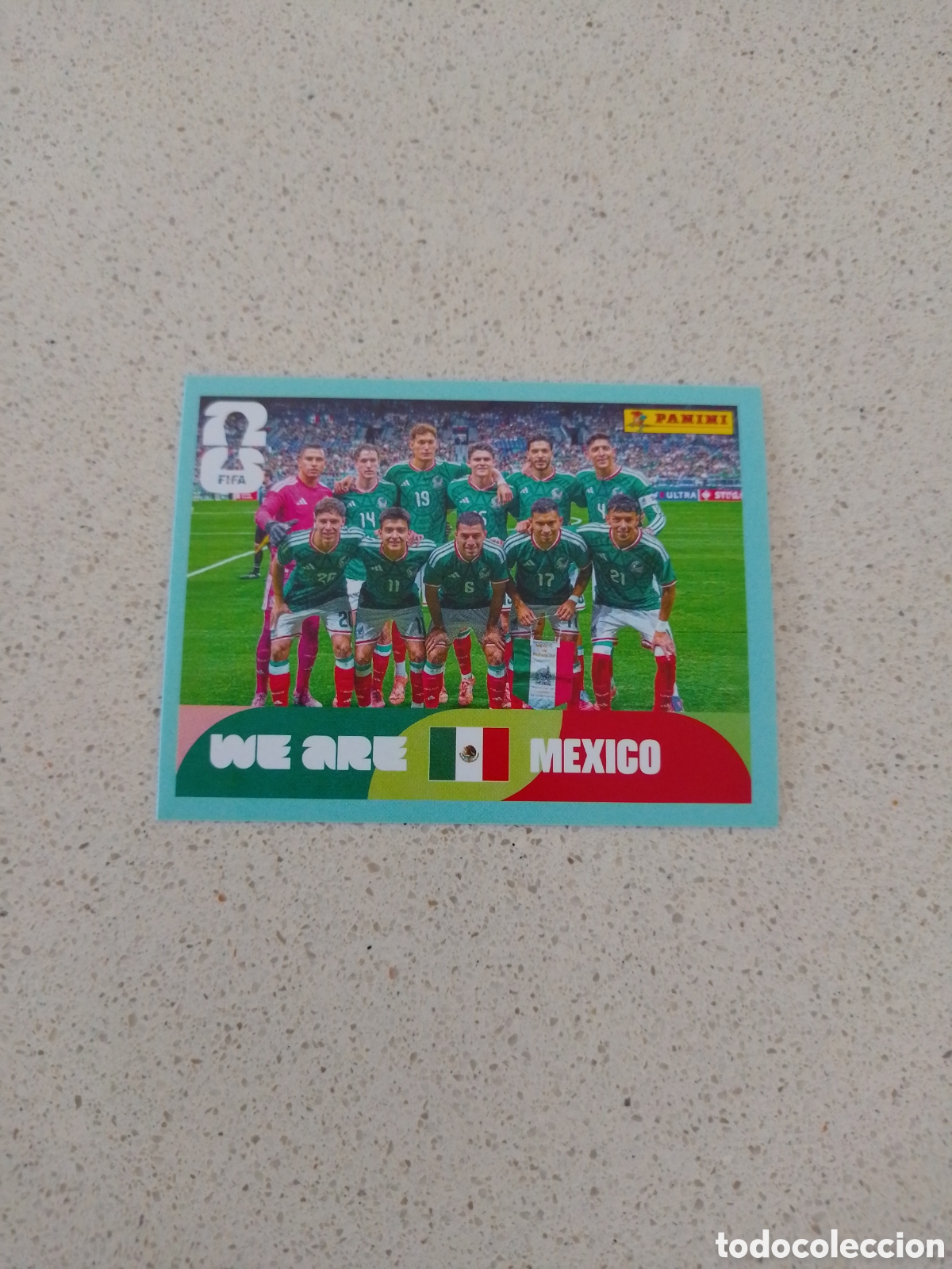 Fu&szlig;ball-Sticker: CROMO NUMERO 13 EQUIPO MEXICO. MUNDIAL 2026. PANINI.