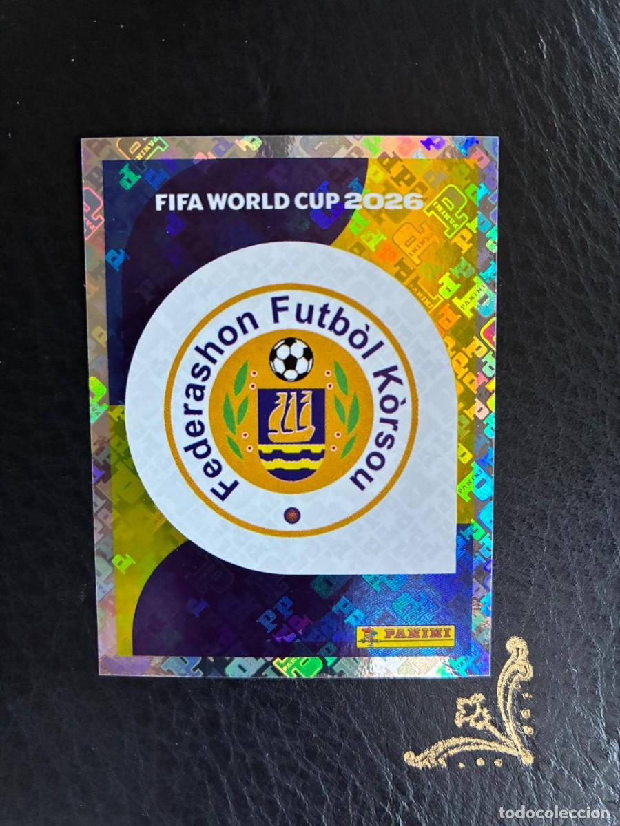 Fu&szlig;ball-Sticker: CUW 1 ESCUDO LOGO CUW1 CURAZAO CURA&Ccedil;AO FIFA WORLD CUP MUNDIAL 2026 26 PANINI
