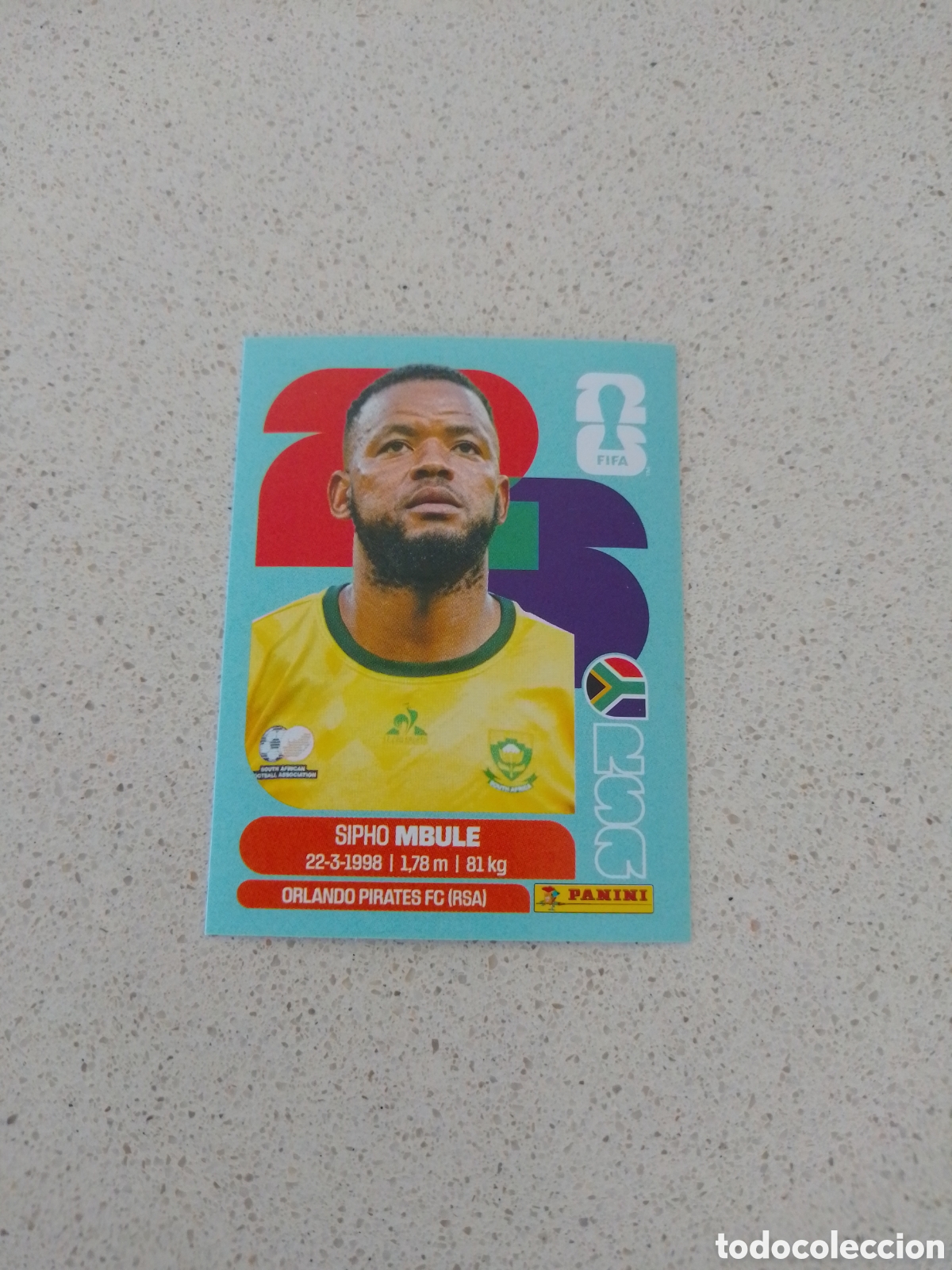 Cromos de F&uacute;tbol: CROMO NUMERO 16 MBULE SUDAFRICA. MUNDIAL 2026. PANINI.