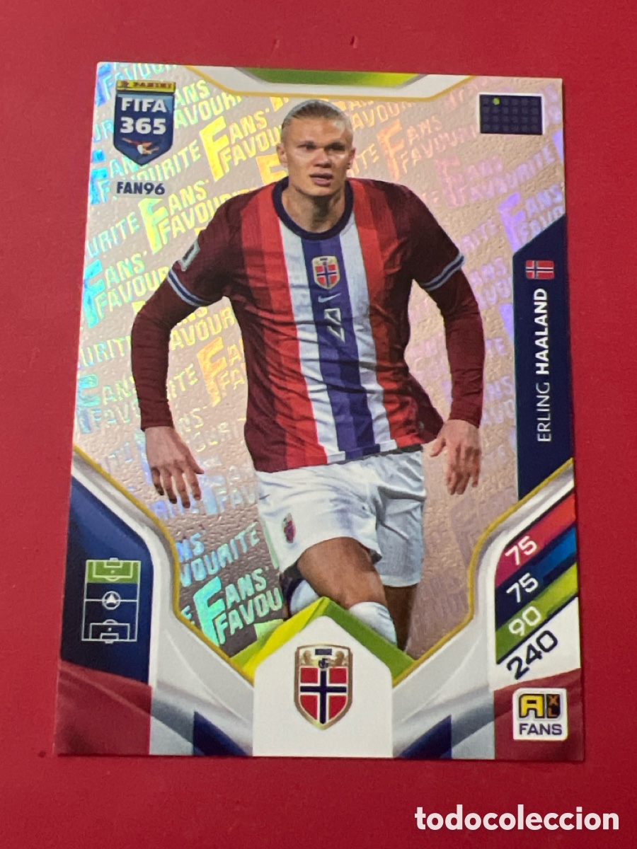Cromos de F&uacute;tbol: C4623. FAN96 HAALAND NORUEGA FANS FAVOURITE FAN 96 ADRENALYN XL FIFA 365 PANINI 2026