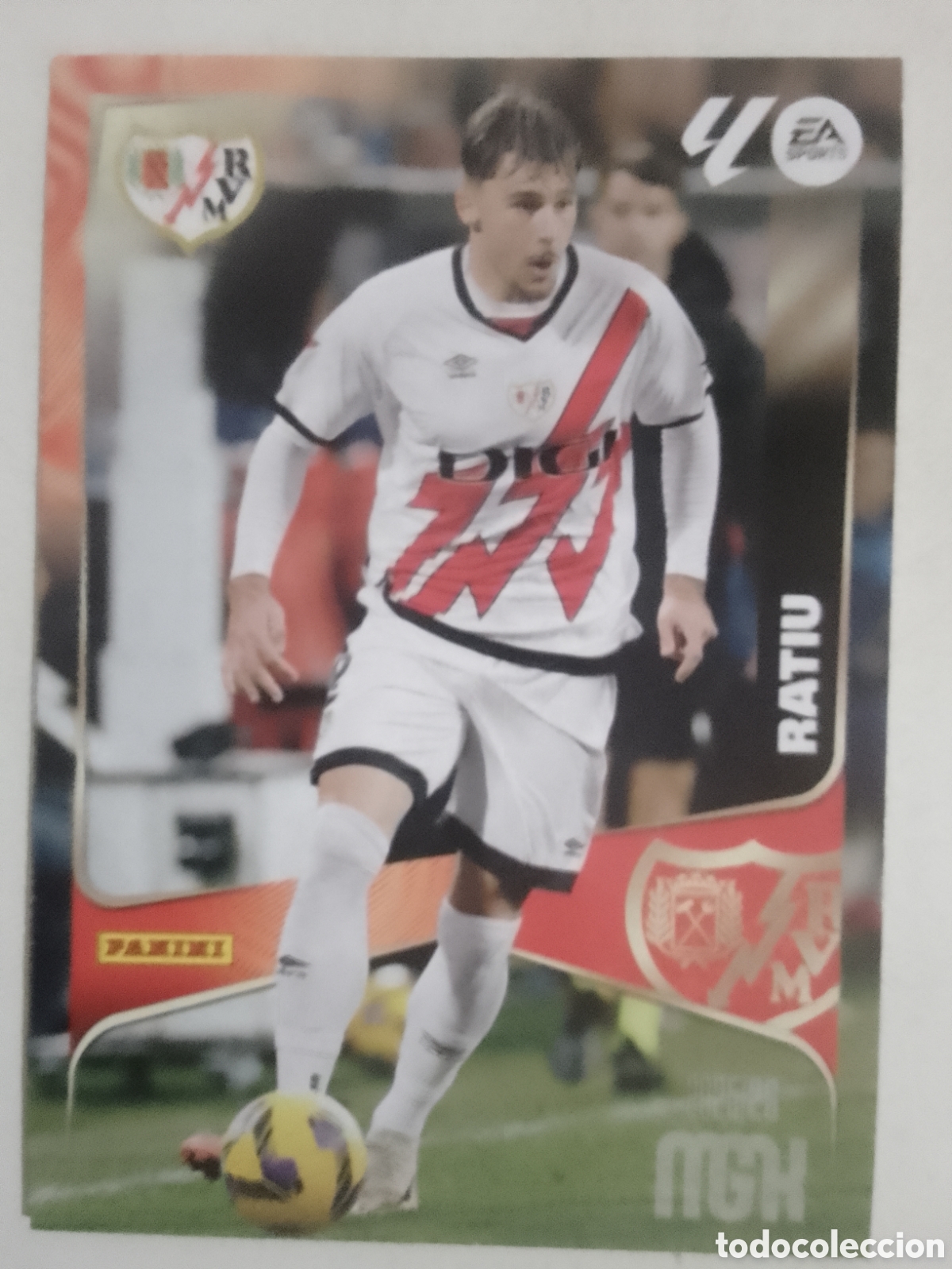 Cromos de F&uacute;tbol: Megacracks 2025/26 n&deg; 293 Ratiu &bull; Rayo Vallecano.
