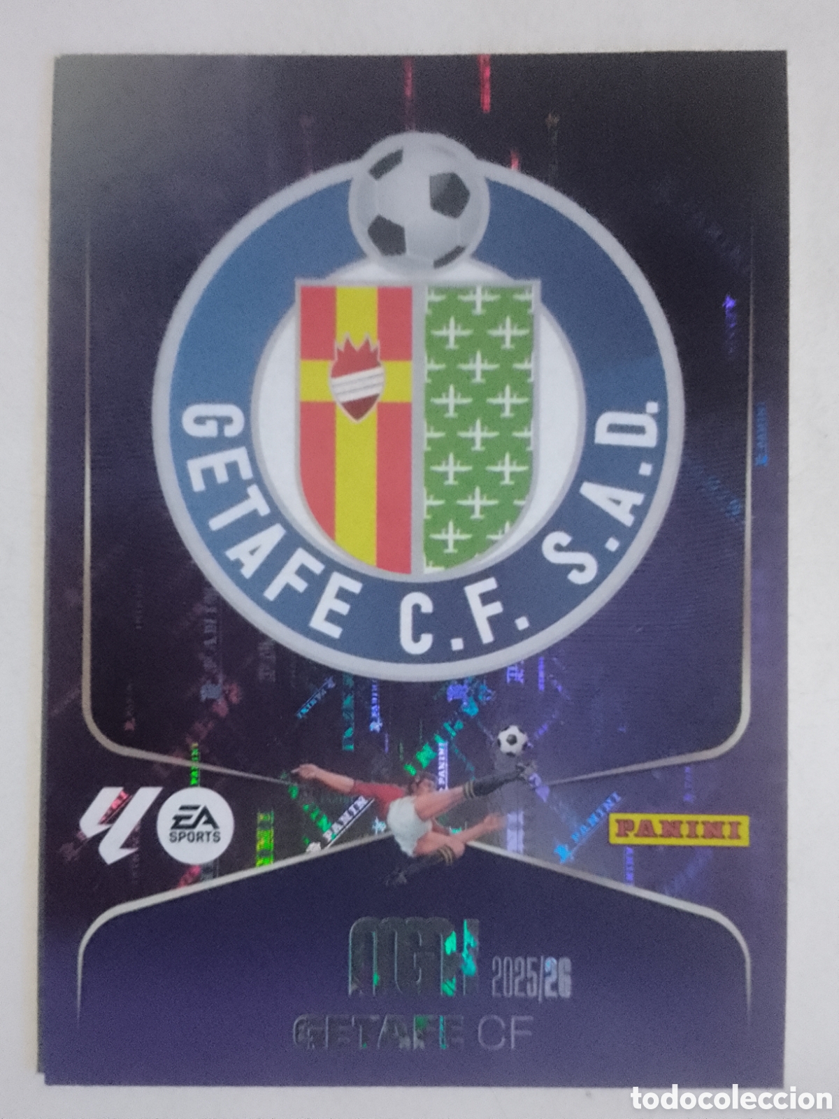 Cromos de F&uacute;tbol: Megacracks 2025/26 n&deg; 163 escudo Getafe.
