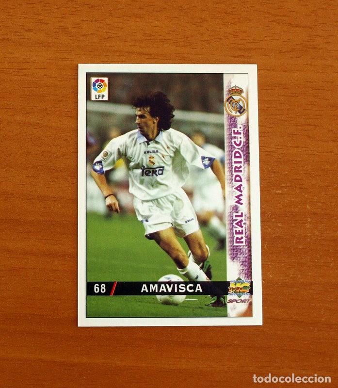 Cromos de F&uacute;tbol: Real Madrid -N&ordm; 68 Amavisca -Mundicromo Las Fichas de la Liga 1998-1999-98-99
