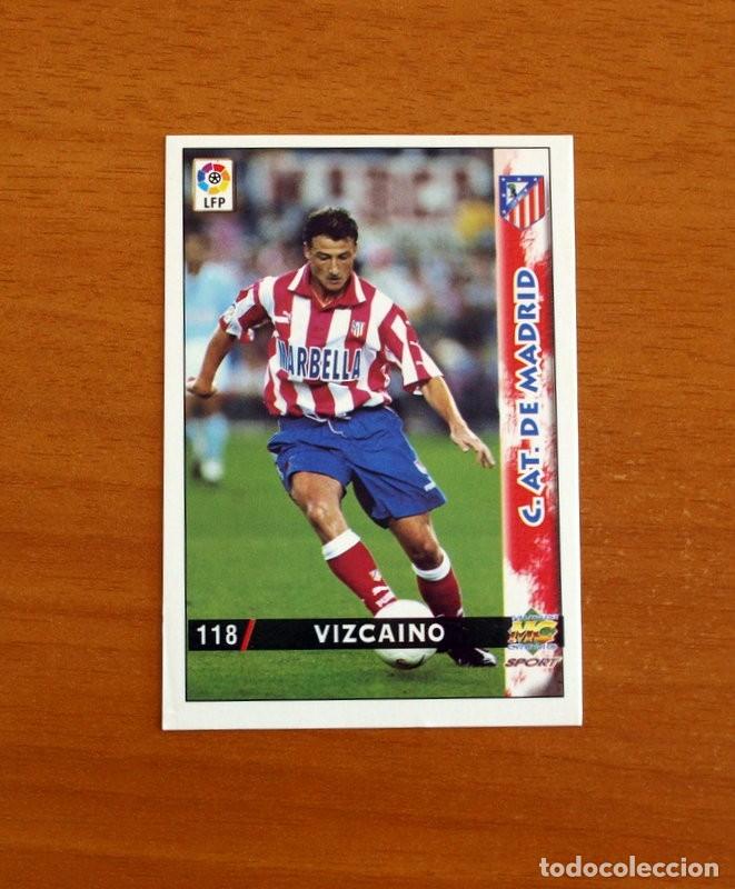 Cromos de F&uacute;tbol: Atl&eacute;tico de Madrid - N&ordm; 118 Vizcaino - Baja - Mundicromo Las Fichas de la Liga 1998-1999-98-99