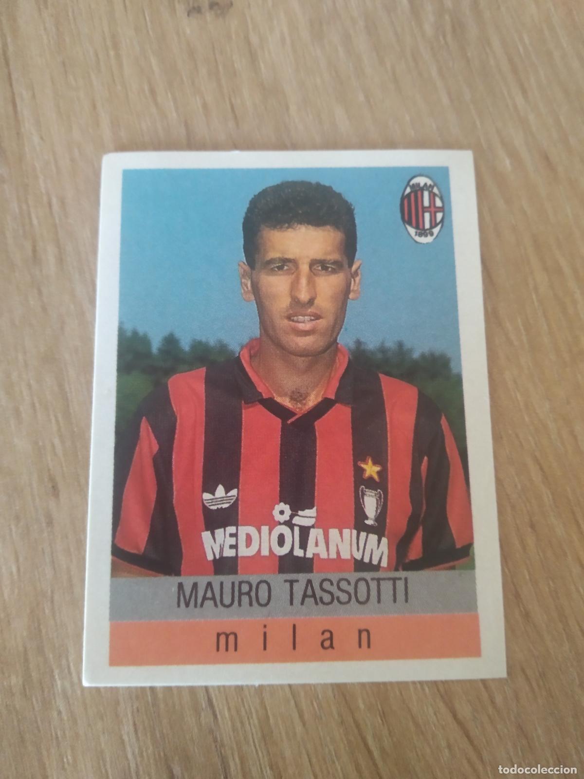 Cromos de F&uacute;tbol: 191 MAURO TASSOTTI AC MILAN CROMO FUTBOL PANINI LIGA ITALIA CALCIATORI Euroflash Calcioflash 1991