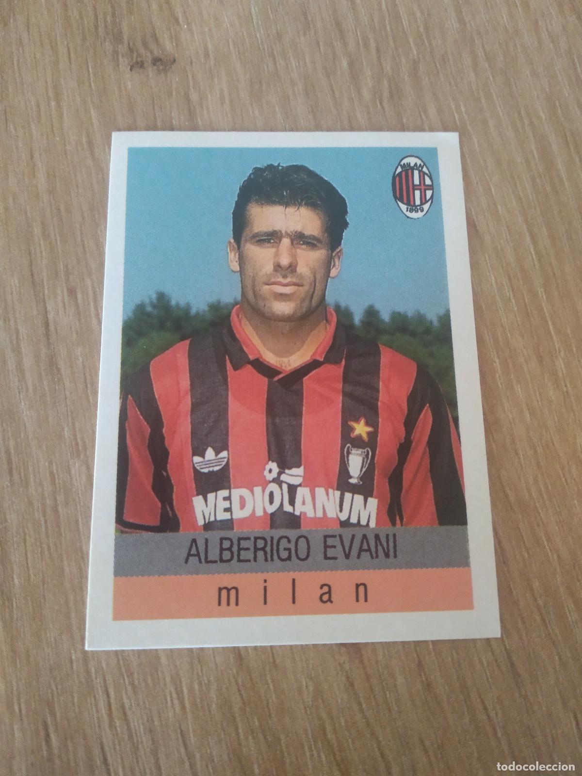 Cromos de F&uacute;tbol: 201 ALBERIGO EVANI AC MILAN CROMO FUTBOL PANINI LIGA ITALIA CALCIATORI Euroflash Calcioflash 1991