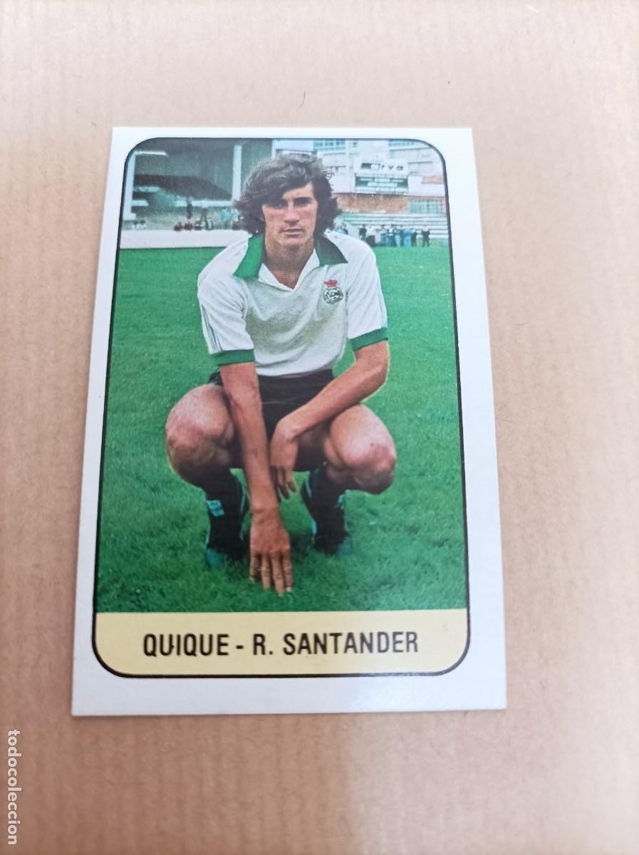Fu&szlig;ball-Sticker: 1978 1979 78 79 QUIQUE - RACING DE SANTANDER (NUNCA PEGADO)