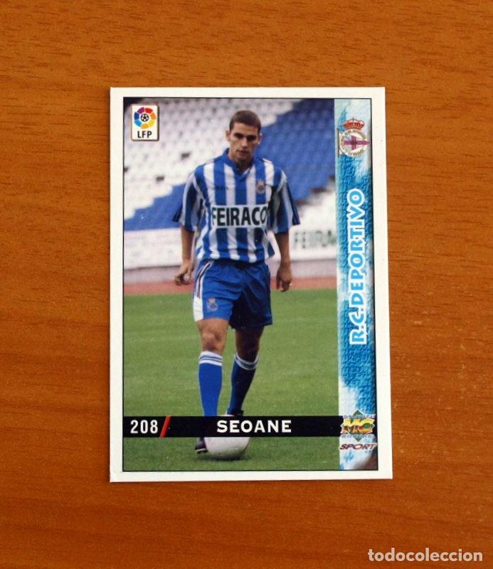 Fu&szlig;ball-Sticker: Deportivo La Coru&ntilde;a - N&ordm; 208 Seoane - Baja - Mundicromo Las Fichas de la Liga 1998-1999-98-99