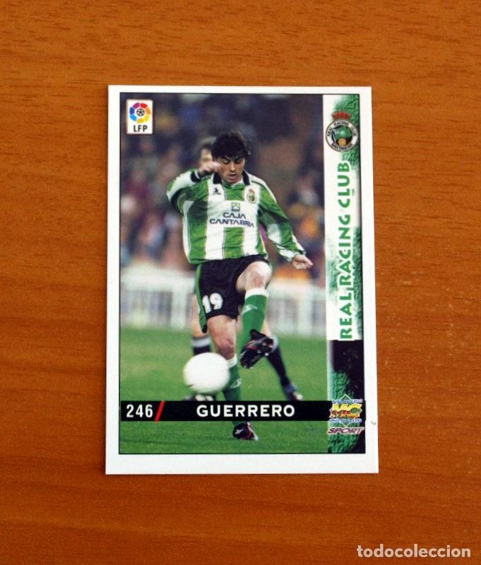 Cromos de F&uacute;tbol: Racing de Santander - N&ordm; 246 Guerrero -Baja- Mundicromo Las Fichas de la Liga 1998-1999-98-99