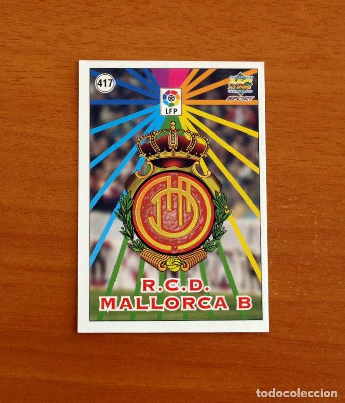 Figurine di Calcio: Mallorca B -N&ordm; 417 Escudo-Plantilla -Corregido- Mundicromo Las Fichas de la Liga 1998-1999-98-99