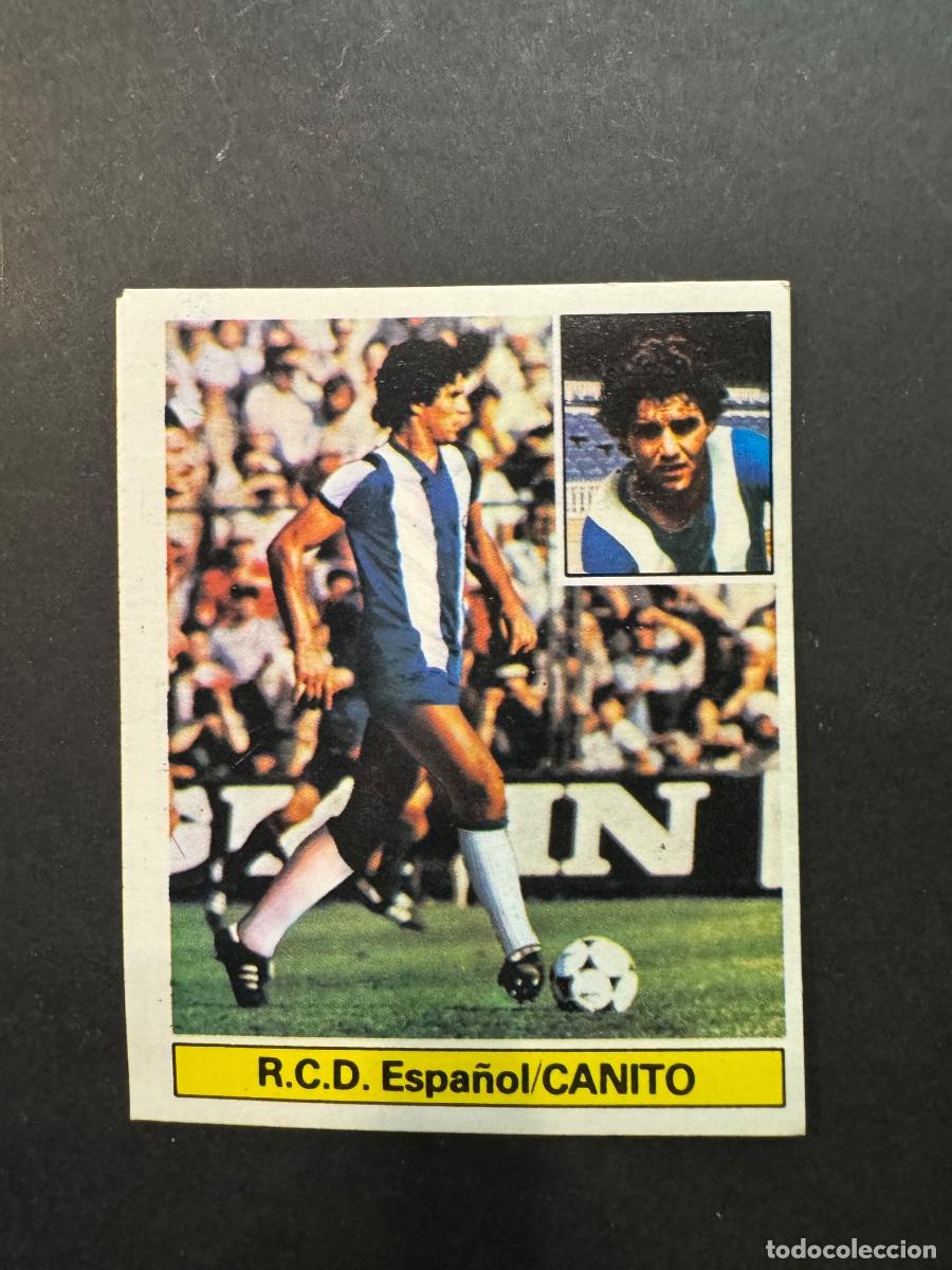 Cromos de Futebol: CANITO CROMO F&Uacute;TBOL R.C.D.ESPA&Ntilde;OL ULTIMOS FICHAJES N&ordm; 4 LIGA 81-82 EDIC. ESTE NUNCA PEGADO (G)