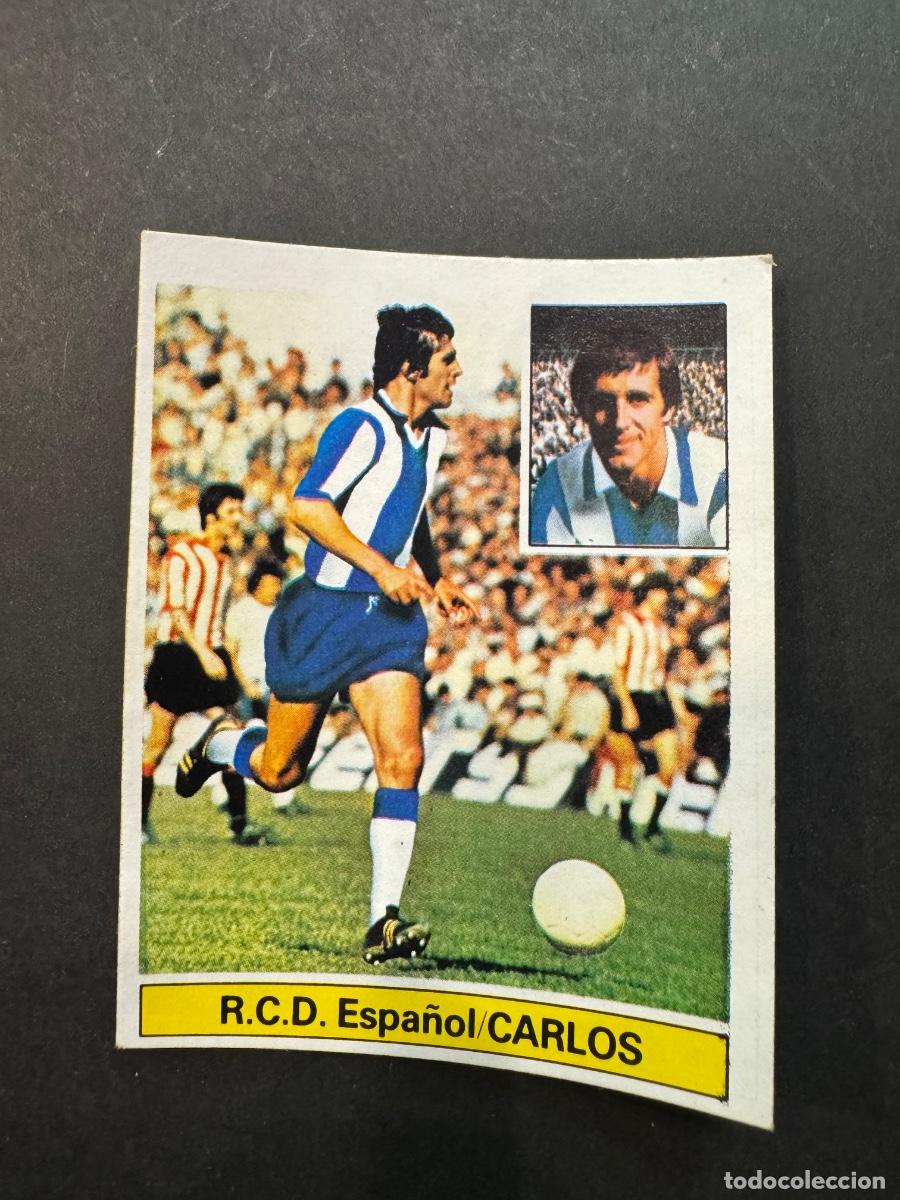Cromos de Futebol: CARLOS CROMO F&Uacute;TBOL R.C.D.ESPA&Ntilde;OL ULTIMOS FICHAJES N&ordm; 18 LIGA 81-82 EDIC. ESTE NUNCA PEGADO (G)