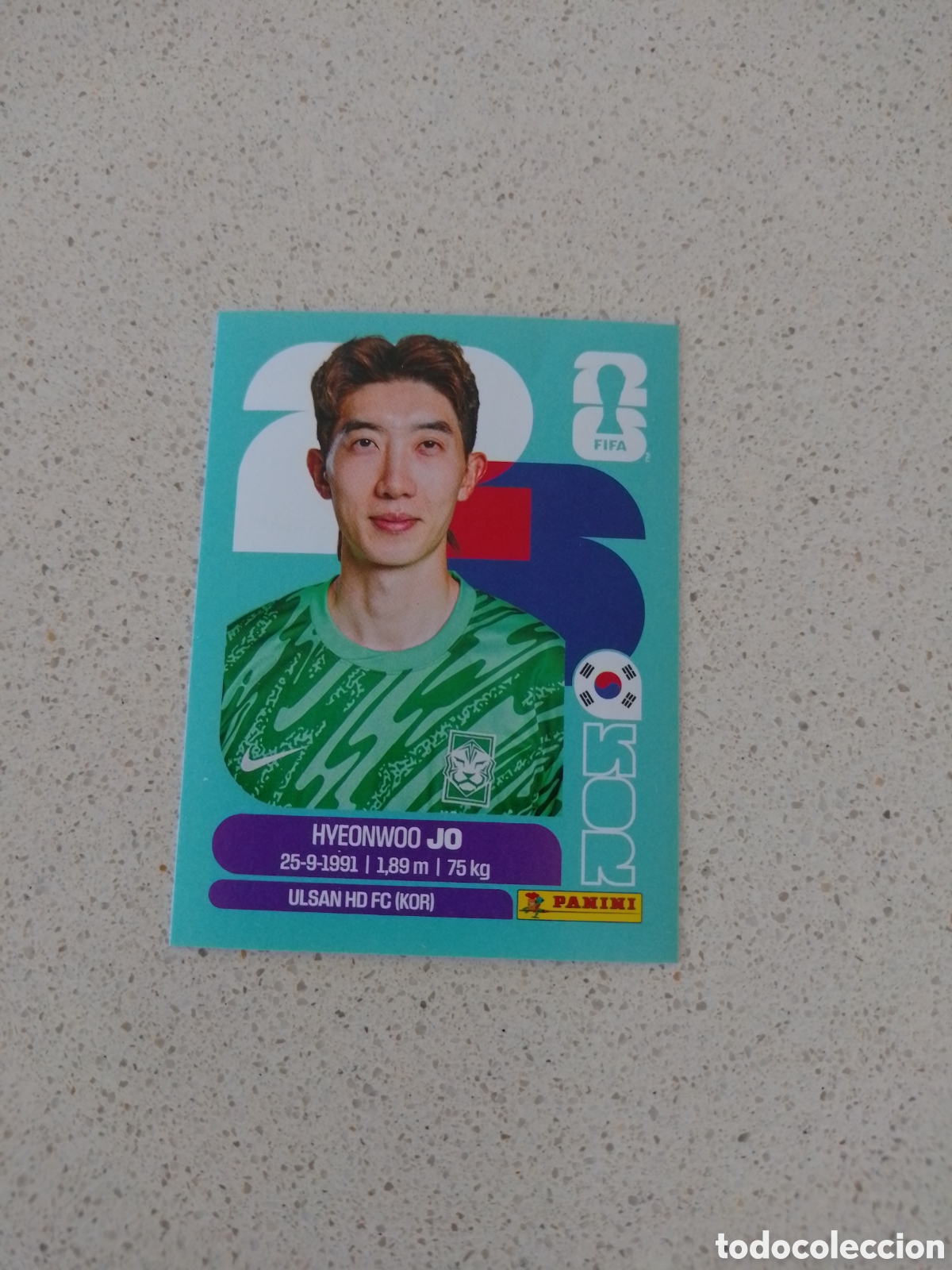 Football Stickers: CROMO NUMERO 2 JO KOREA. MUNDIAL 2026. PANINI.