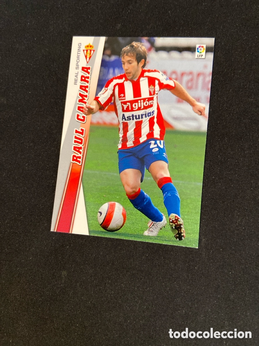 Football Stickers: RAUL C&Aacute;MARA 295 ERROR (SPORTING GIJ&Oacute;N)