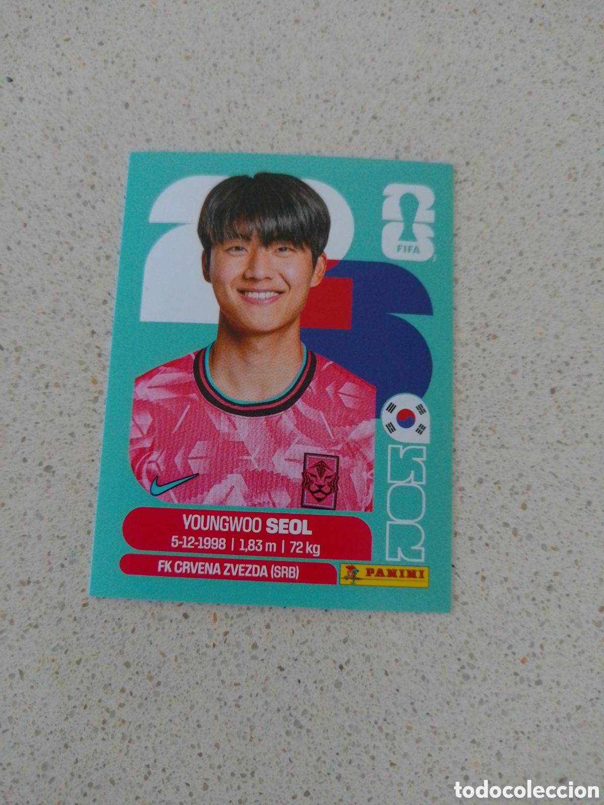 Cromos de F&uacute;tbol: CROMO NUMERO 6 SEOL KOREA. MUNDIAL 2026. PANINI.