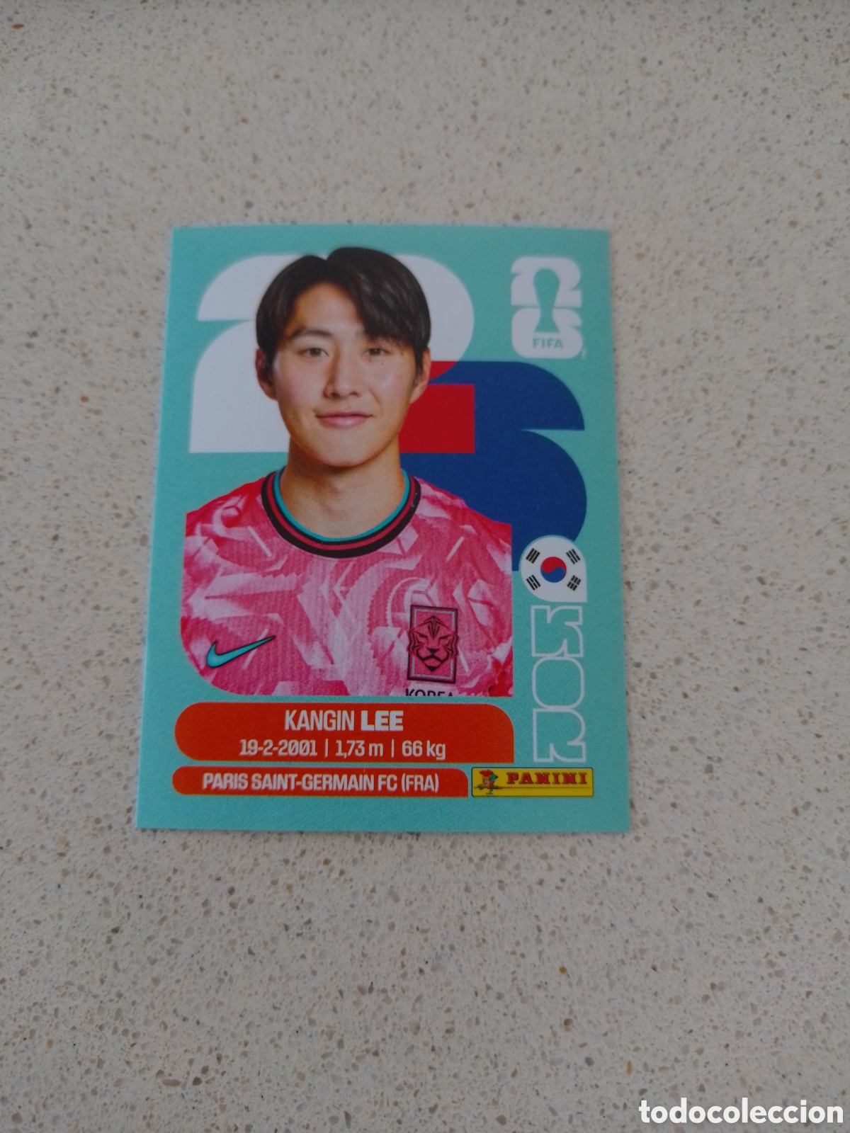 Cromos de F&uacute;tbol: CROMO NUMERO 12 KANGIN LEE KOREA. MUNDIAL 2026. PANINI.