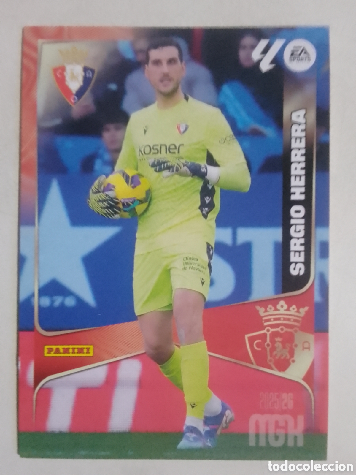 Cromos de F&uacute;tbol: Megacracks 2025/26 n&deg; 254 Sergio Herrera &bull; Osasuna.