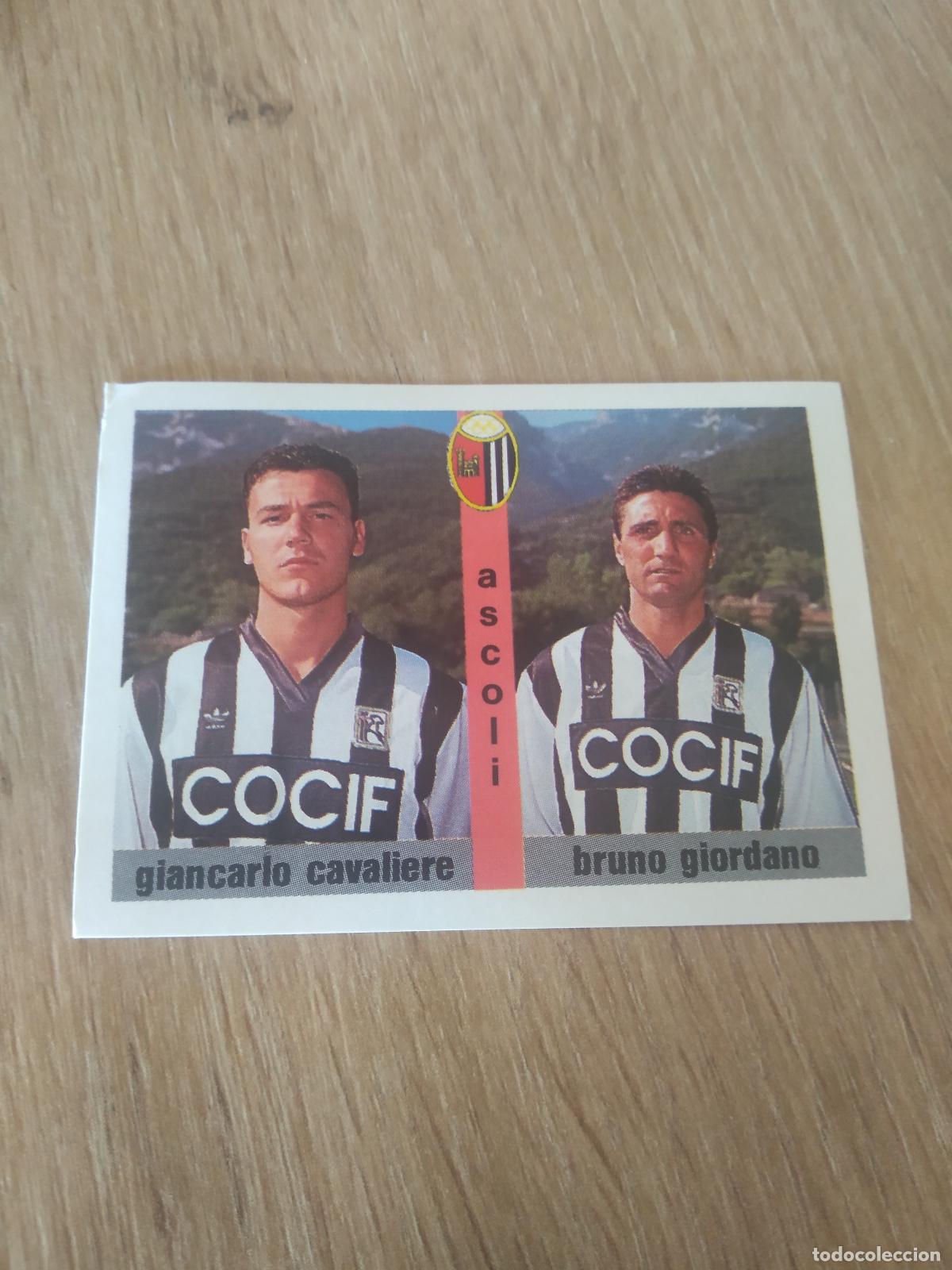 Cromos de Futebol: 320 CAVALIERE GIORDANO ASCOLI CROMO FUTBOL PANINI LIGA ITALIA CALCIATORI Euroflash Calcioflash 1991